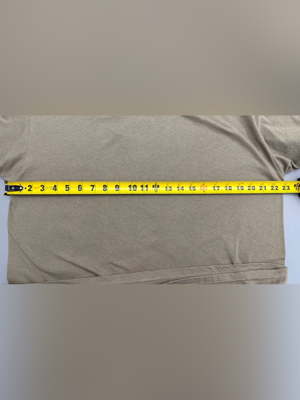 Soffe Dri Cotton Tan T-Shirt Men’s Large 100% Cotton Made in USA Casual Tee - Picture 10 of 11